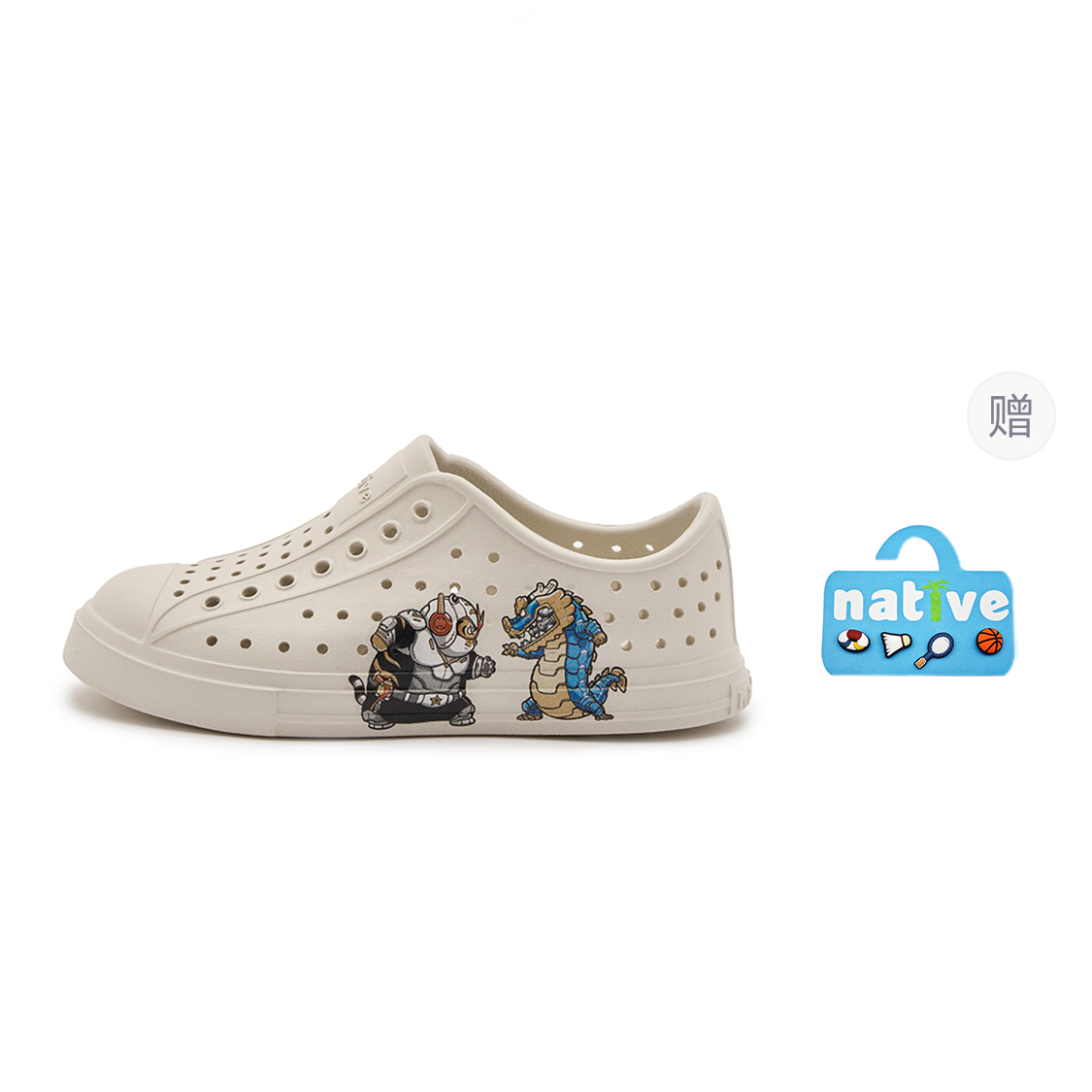 

Водонепроницаемые и дышащие сандалии для детей I Am Not A Fat Tiger x Bloom Native Shoes, белый