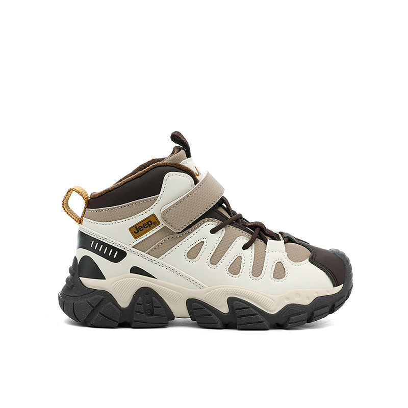 Jeep Кроссовки для бега Mid top Pitch Wind Brown Kids' с противоскользящей, износостойкой и легкой амортизирующей подошвой — фото 4