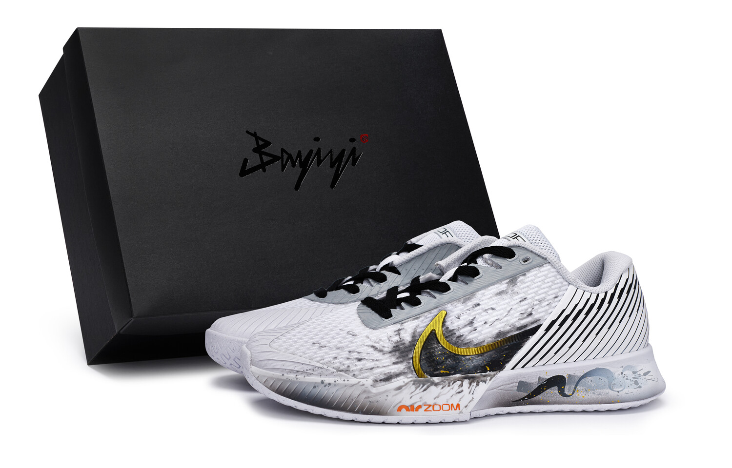 

Теннисные кроссовки Air Zoom Vapor Pro 2 мужские с низким верхом, черный/золотой Nike