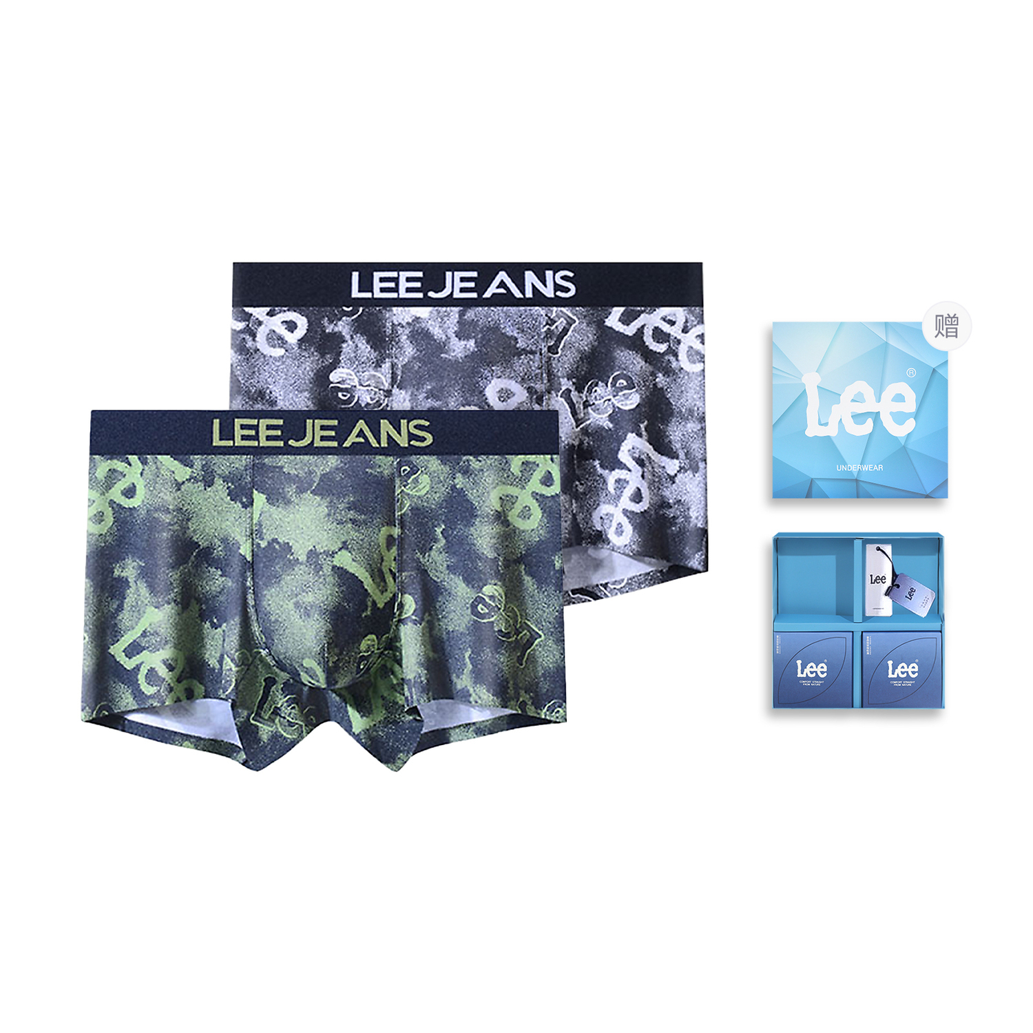 

Edge Color 3.0 трусы подарочные наборы мужские 2 шт Lee, черный