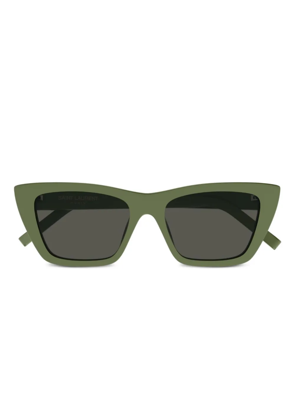 

Солнцезащитные очки в геометричной оправе Saint Laurent, зеленый
