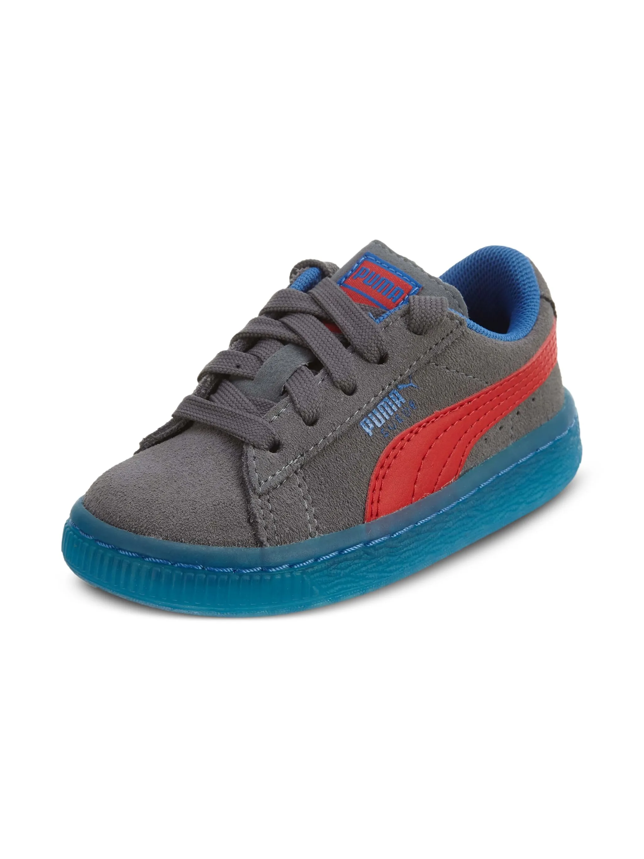 Замшевые кроссовки Puma Kids, серый — фото 2