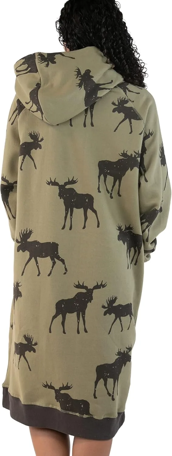 Толстовка с капюшоном оверсайз, удобная одежда для сна Lazy One, Mountain Made Sleep Hoodie — фото 2