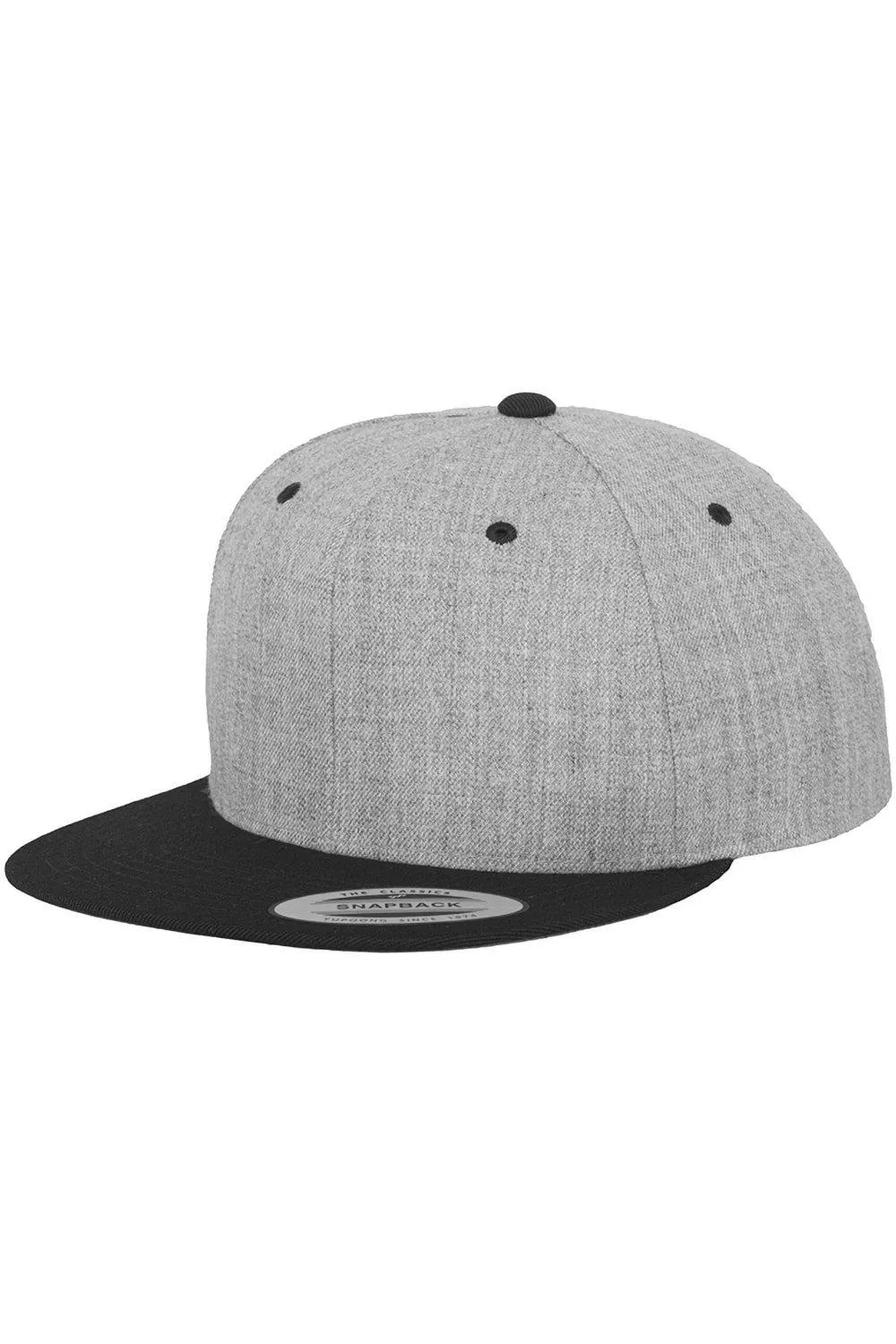 

Двухцветная классическая кепка Snapback Flexfit, серый
