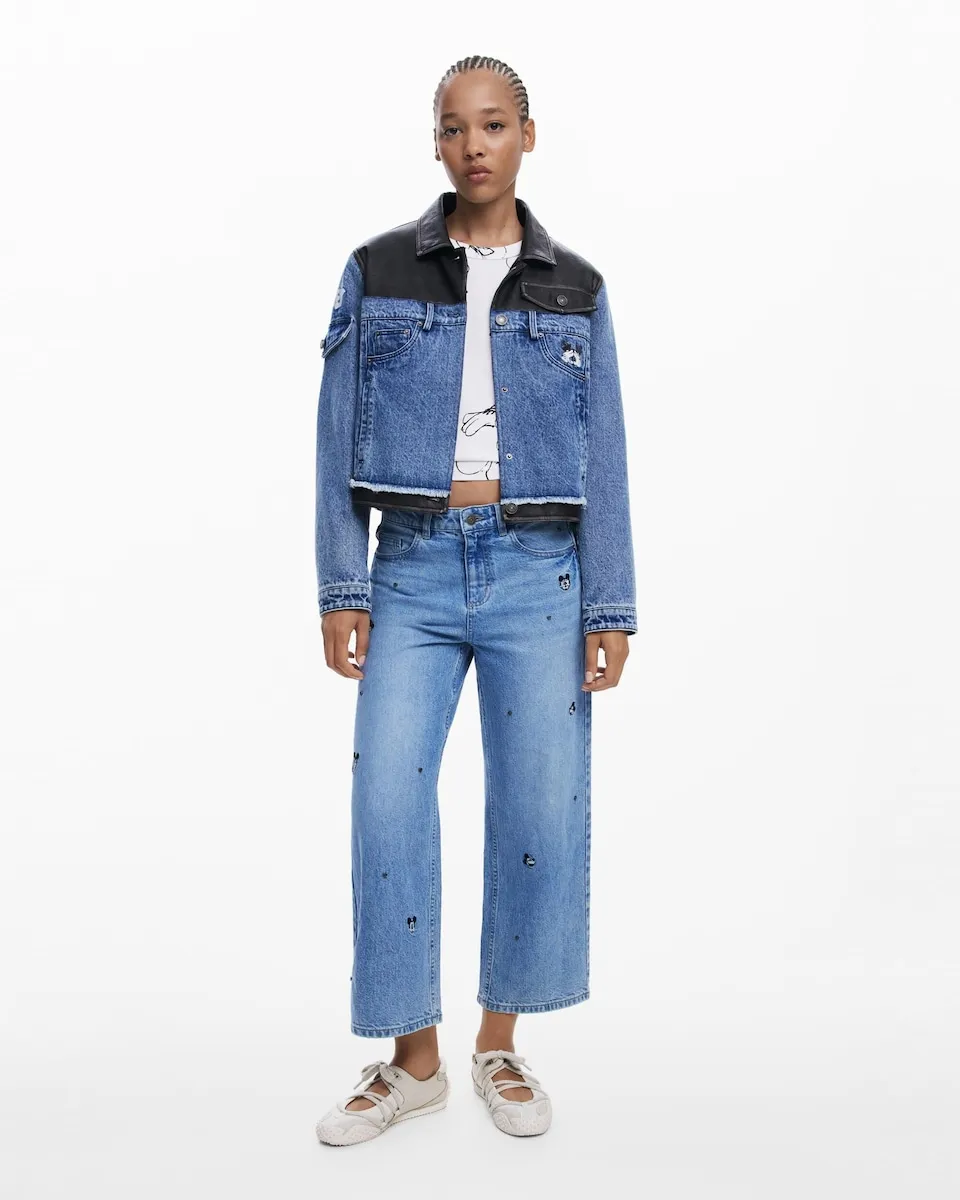 

Женские джинсы-кюлоты Mickey Desigual, синий