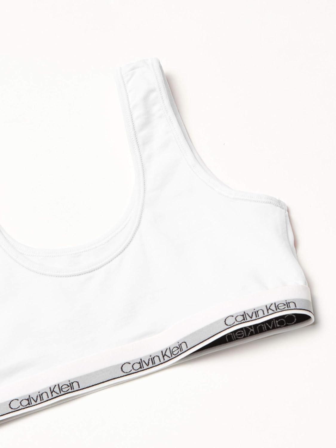 Бюстгальтеры-бралетты Calvin Klein Girls Modern, упаковка и поштучно, 2 Pack - Black With Logo, White — фото 2