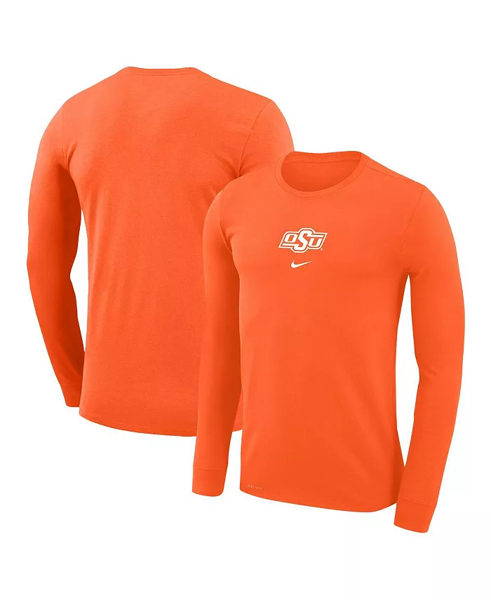 

Мужская оранжевая баскетбольная футболка с длинным рукавом Oklahoma State Cowboys Shootaround Nike