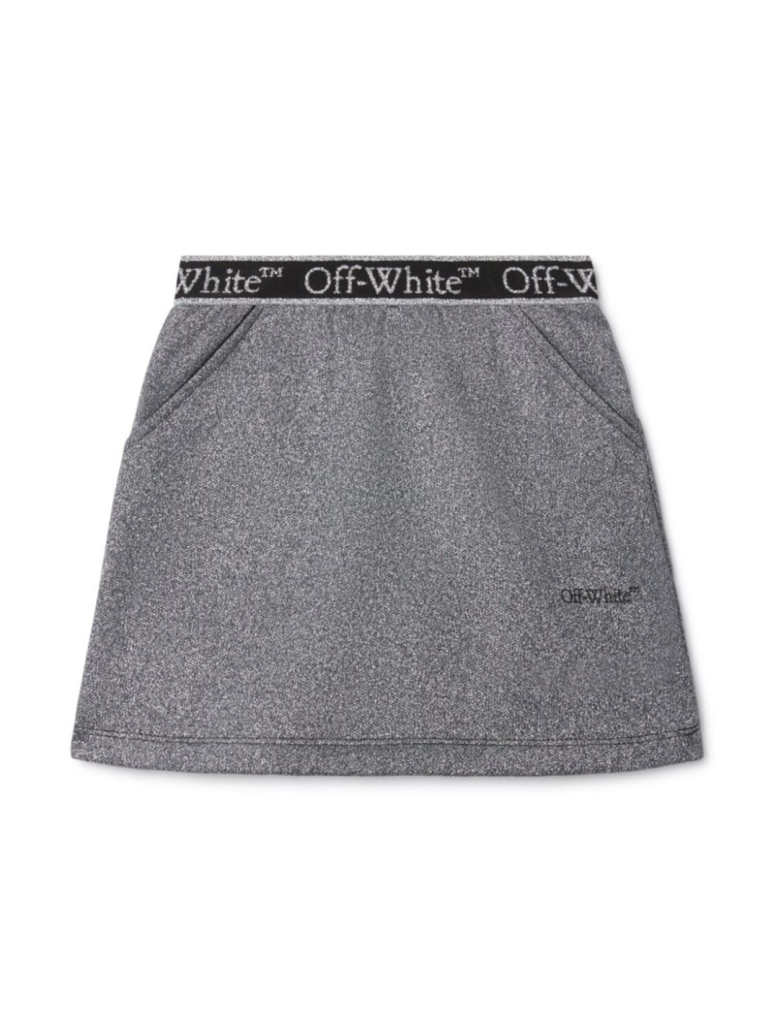

Off-White Kids юбка Bookish с логотипом, серый