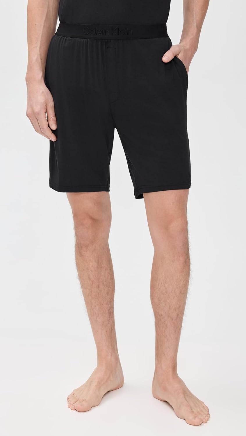 Мужские ультрамягкие шорты для сна Calvin Klein underwear из модала, Black — фото 2