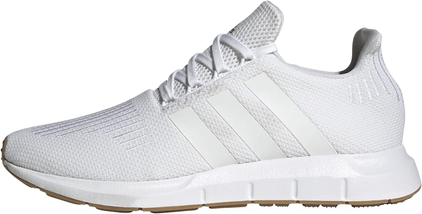 Мужские кроссовки для бега Adidas Swift Run 1.0, белый/черный — фото 4