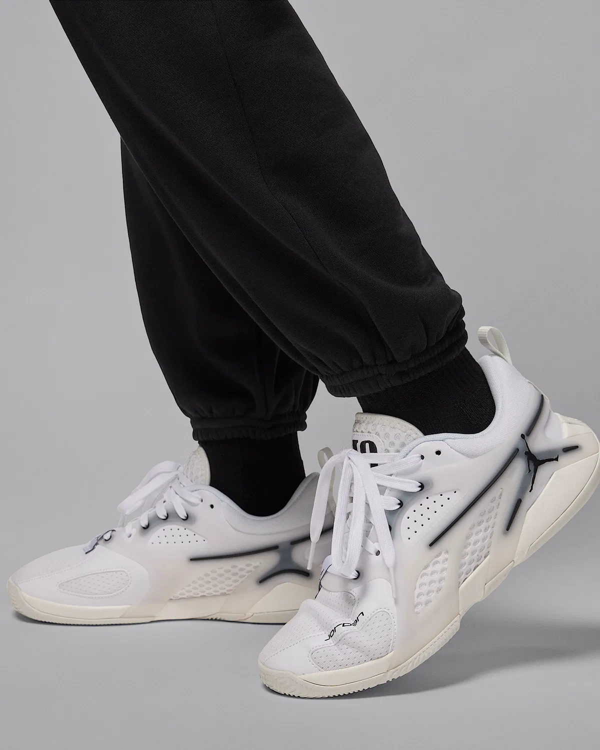 Женские флисовые штаны Dri-FIT Jordan Sport Crossover, Black/White — фото 4