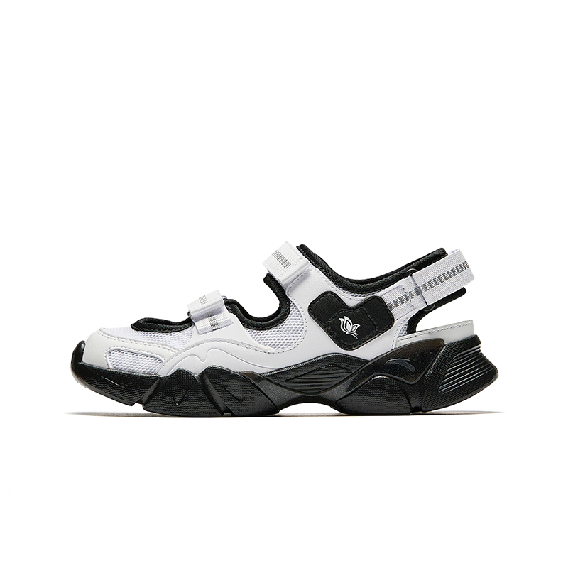 

Легкие, дышащие, быстросохнущие детские сандалии с низким верхом и амортизацией Antakids, белый/черный