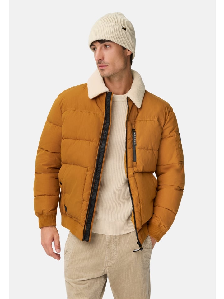 

Camel Active Рубашка-блузон со съемным воротником желтого цвета