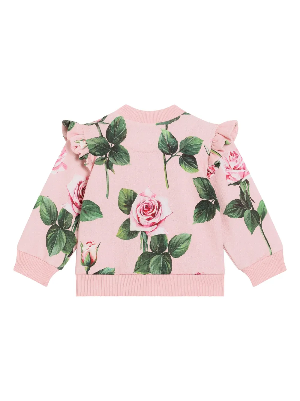 Кардиган с цветочным принтом Dolce & Gabbana Kids, розовый — фото 2