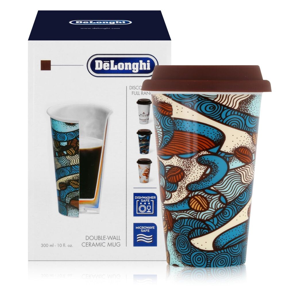

Керамическая термокружка DeLonghi DLSC055 - The Taster (1 шт. в упаковке) De'Longhi, синий
