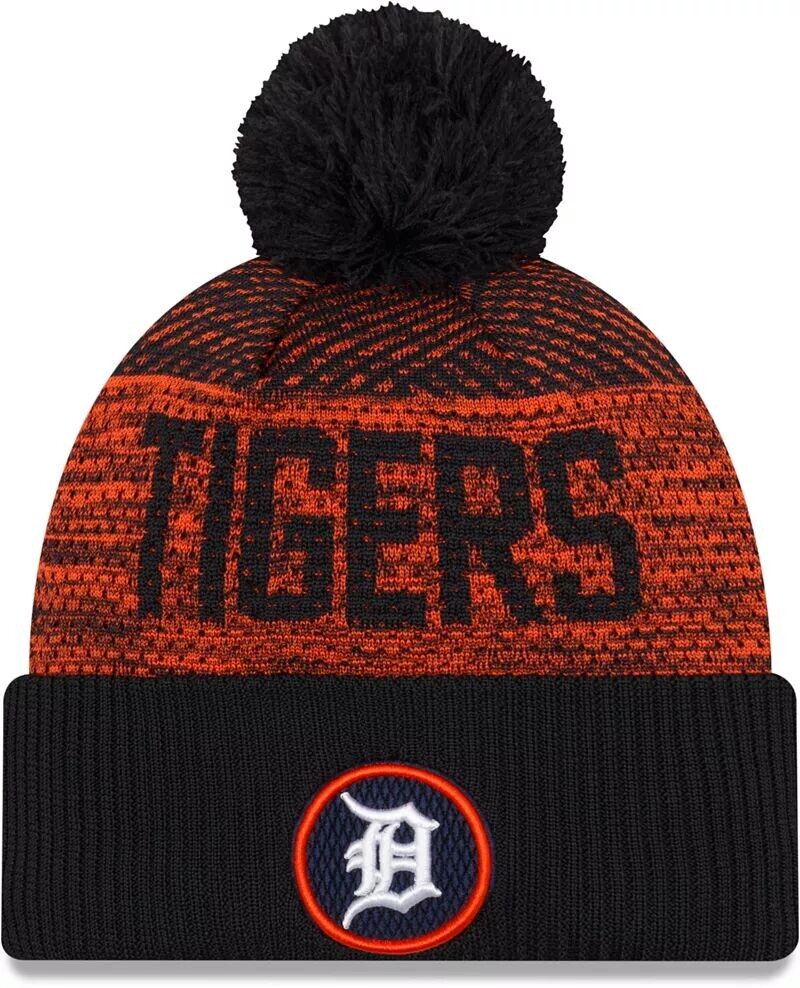 

Мужская вязаная шапка New Era Detroit Tigers Navy Authentic Collection