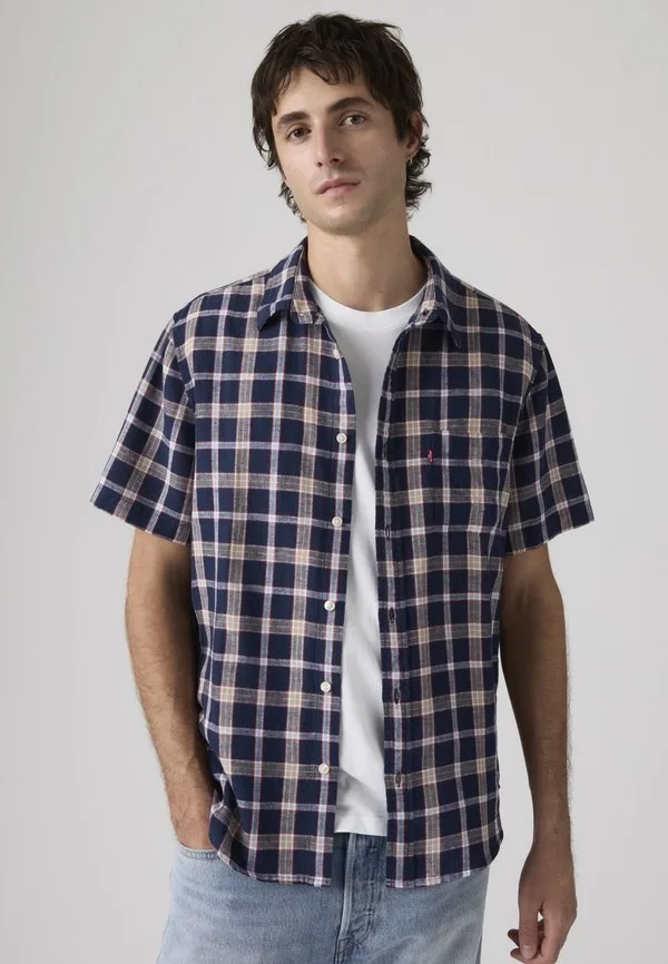 Футболка с закатом Levi'S, Sintra Plaid V2 Dress Blues — фото 3