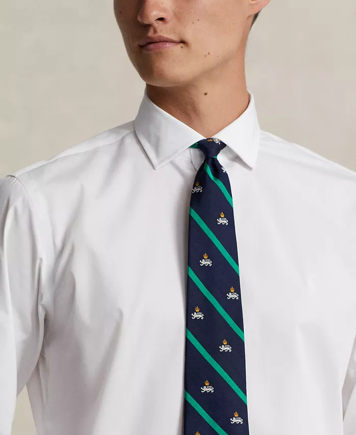 Мужская рубашка Purepress из хлопкового оксфорда Polo Ralph Lauren, белый — фото 3