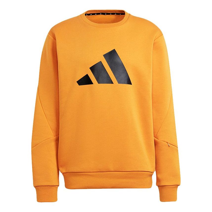 

Худи Men's adidas Fi Wtr Crew Large Logo Printing Sports Round Neck Pullover Orange H46508