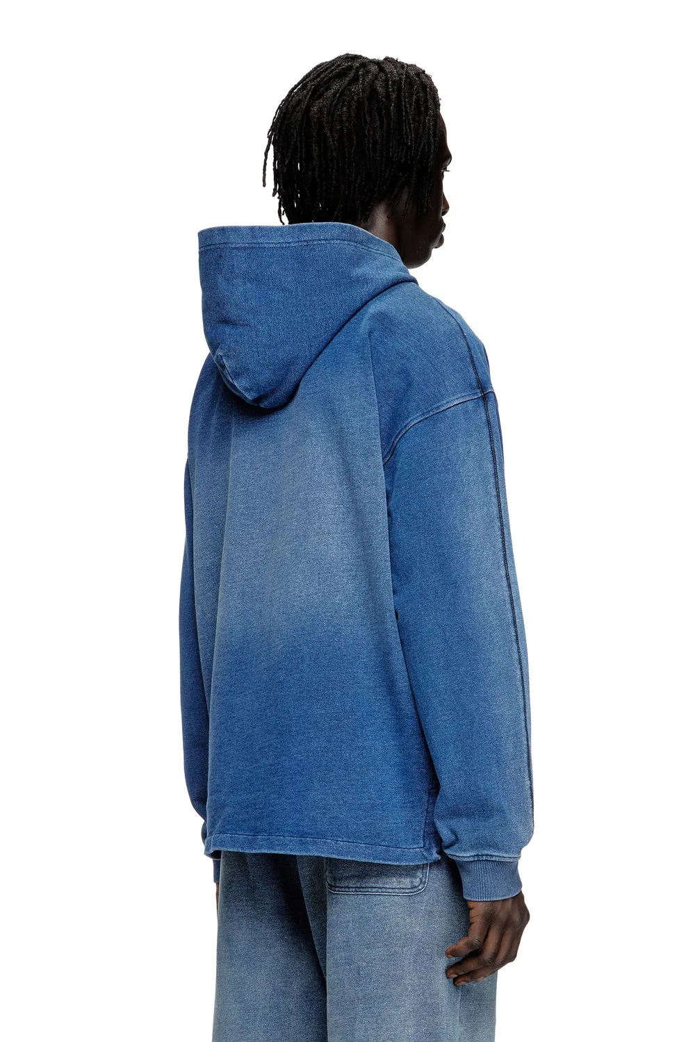 Мужская толстовка на молнии S-BLAXT-HOOD-ZIP-NEW Diesel, Indigo Blue — фото 3