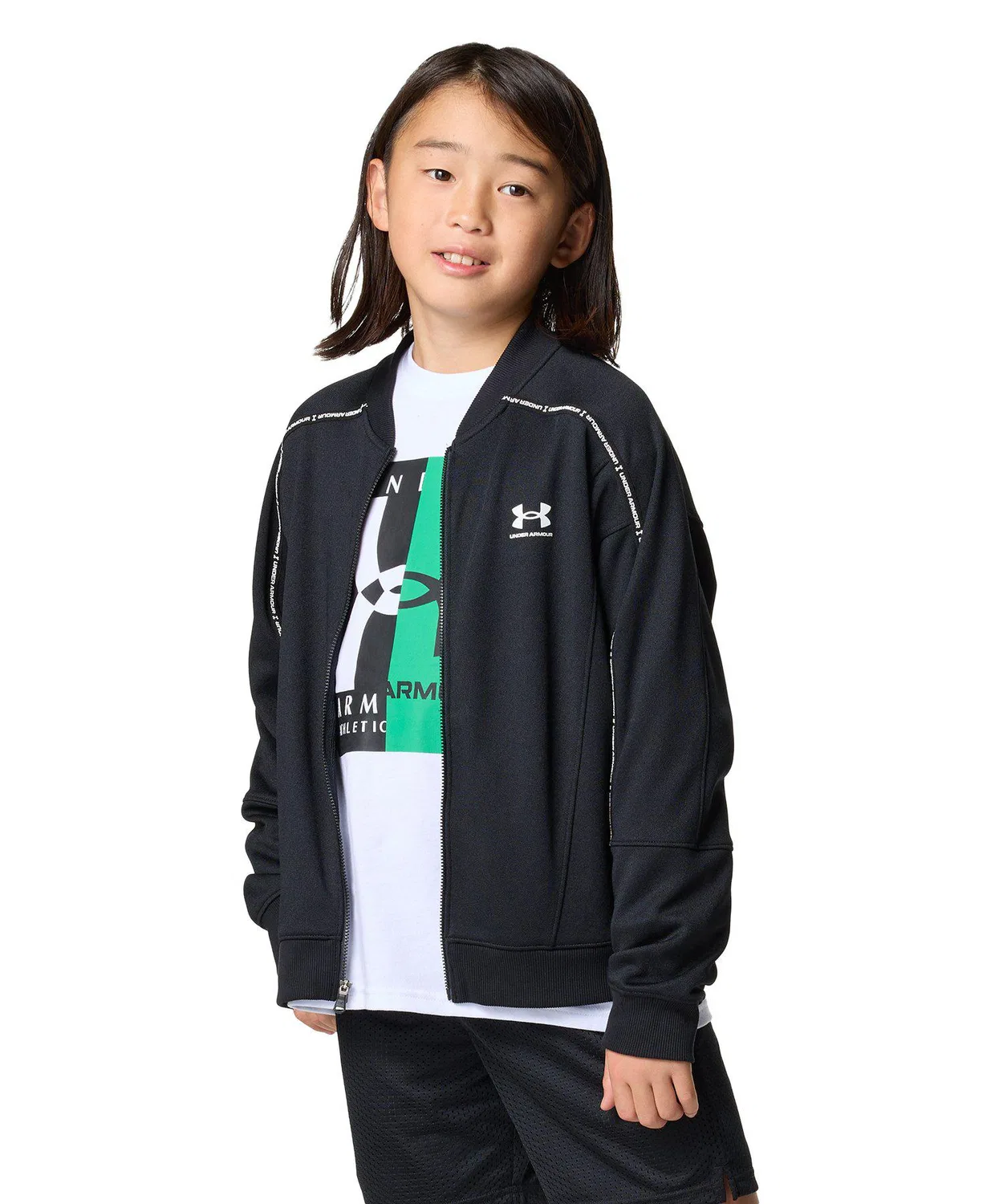 Куртка тренировочная UA Track Novelty Jacket, полиэстер, чёрный