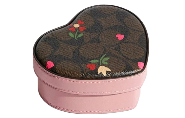 

COACH Женская косметичка в форме сердца, Brown
