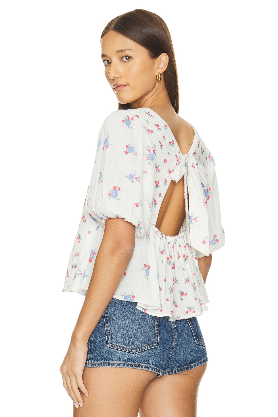 

Топ с принтом chloe Free People, цвет tea combo
