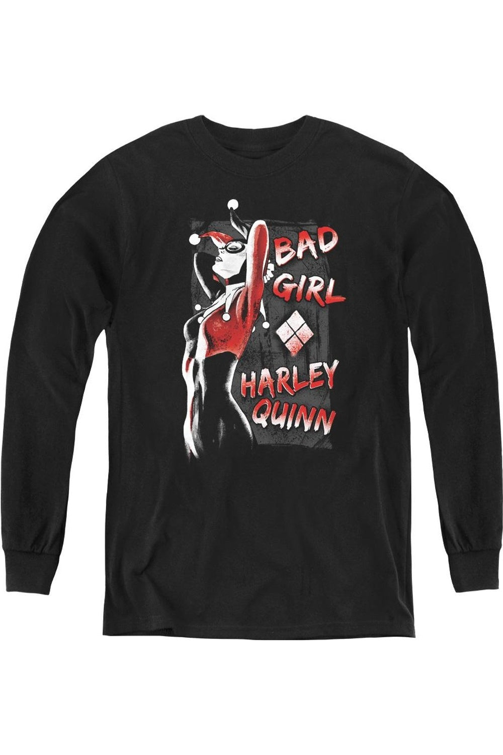 

Футболка с длинным рукавом Batman Bad Girl Youth Gildan, черный