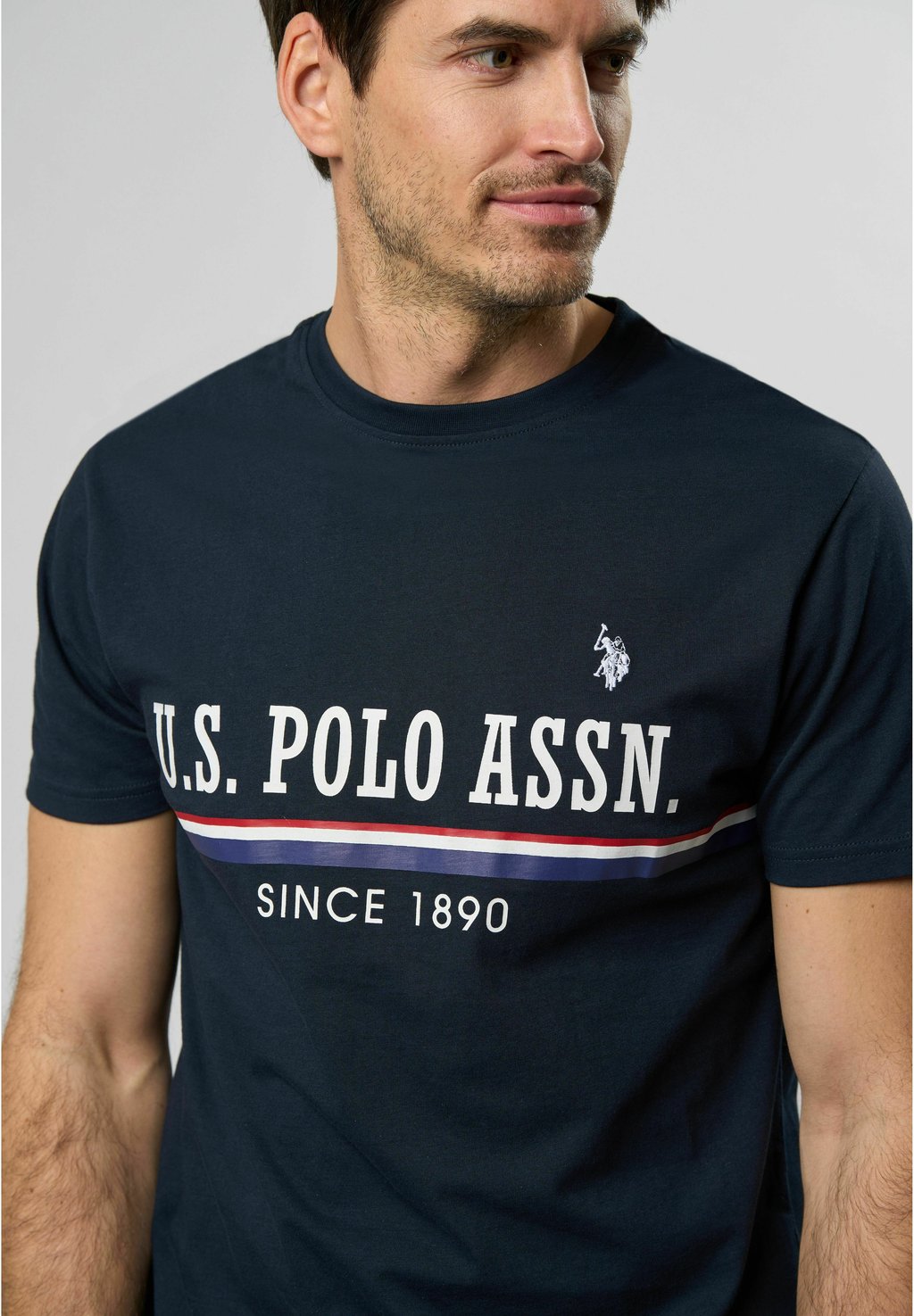 Футболка с принтом LIMITED ANNIVERSARY U.S. Polo Assn., темно-синий — фото 4
