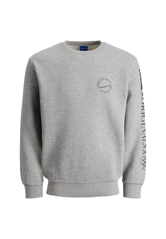 

Толстовка Elias пуловер без капюшона Jack & Jones, серый