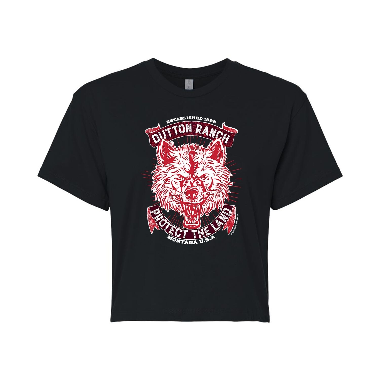

Укороченная футболка Yellowstone Wolf для юниоров Licensed Character