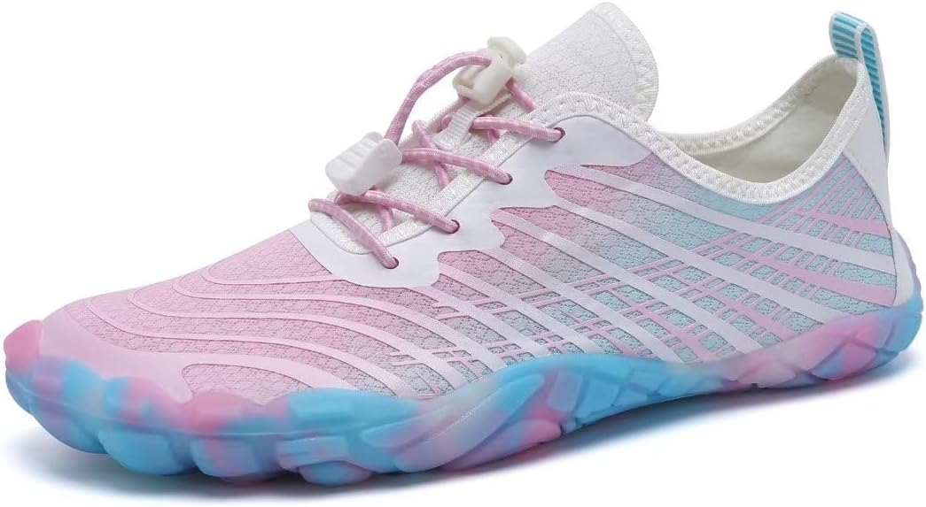 

Мужские водные тапочки, босоножки с быстрой сушкой, акваноски для активного отдыха, спорта, каякинга, лодочных прогулок, походов, серфинга и прогулок Watelves, синий/розовый