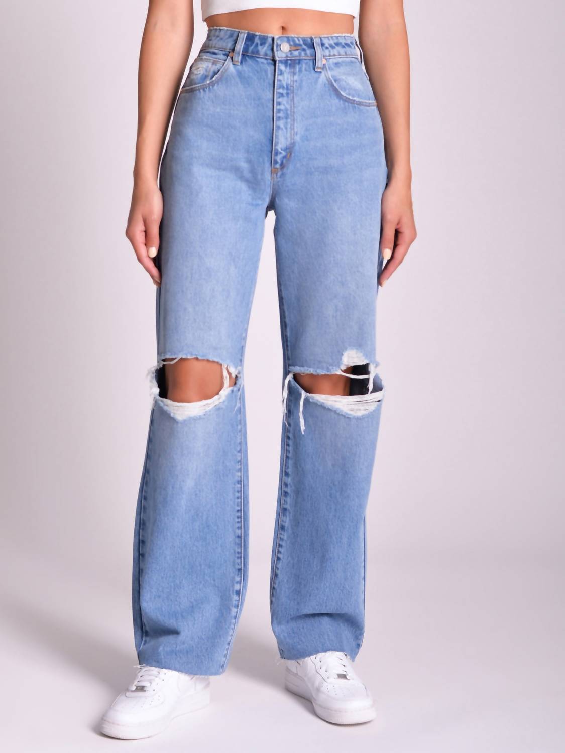

Джинсы Carrie Britt Rip в винтажном синем цвете Abrand Jeans