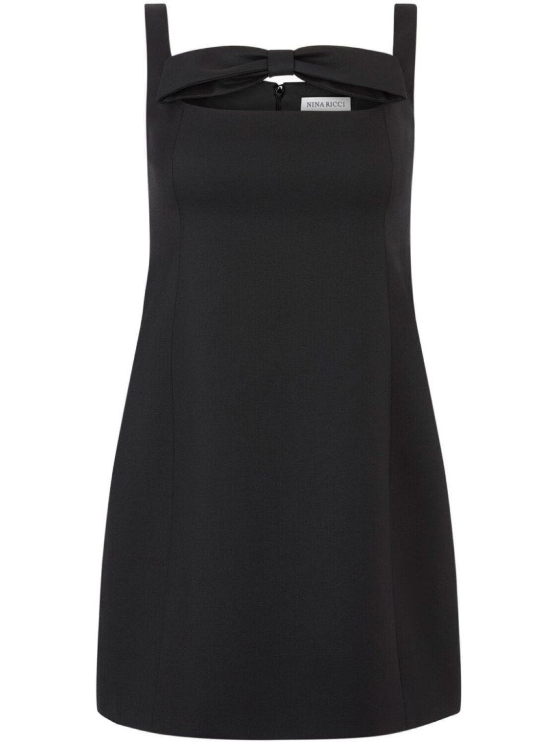

Шерстяное платье мини Nina Ricci, черный