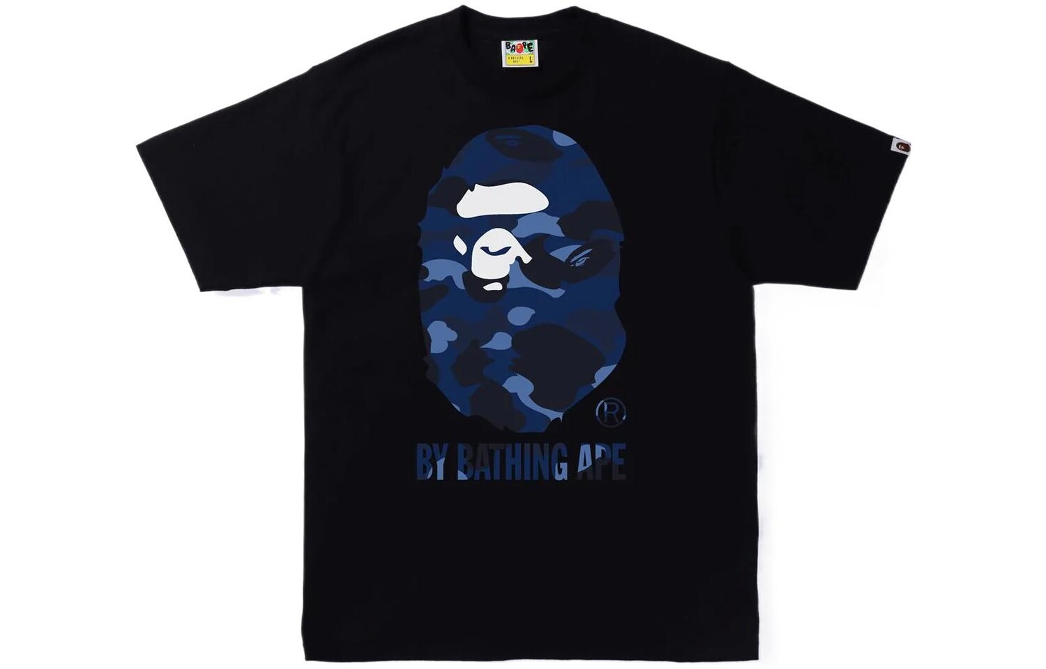 

Футболка BAPE Color Camo By Bathing Ape SS22 A Bathing Ape, черный/синий