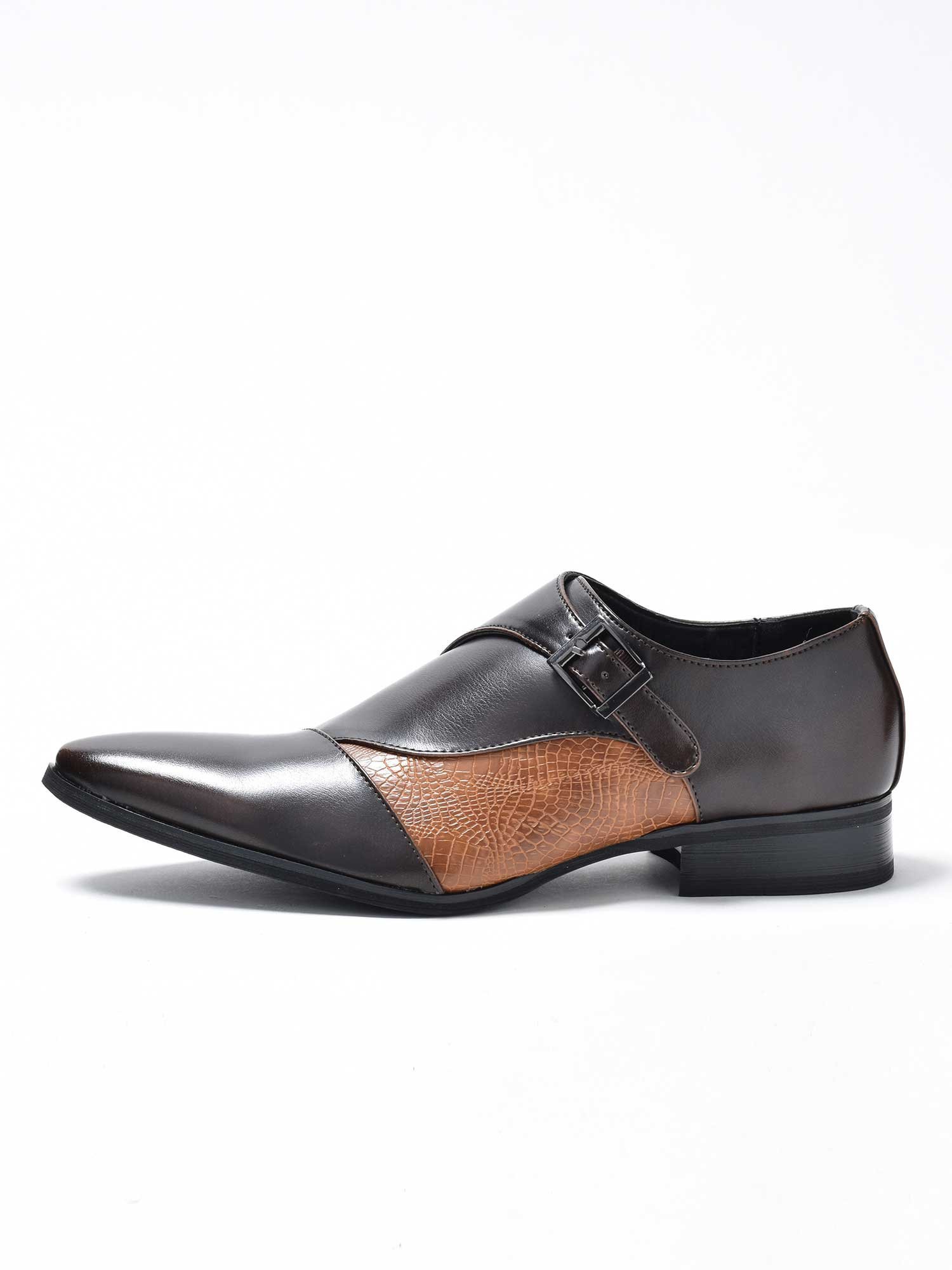 Туфли MM/ONE с тиснением, Dark Brown Lizard