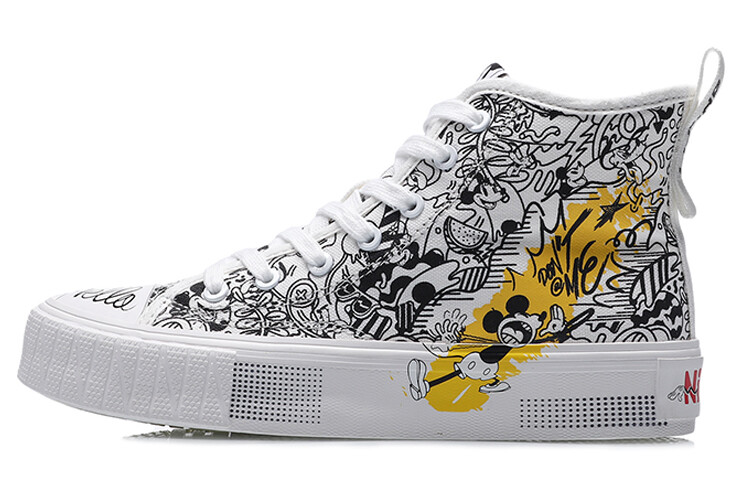 

Туфли женские Disney X Canvas High-top черные/белые Lining