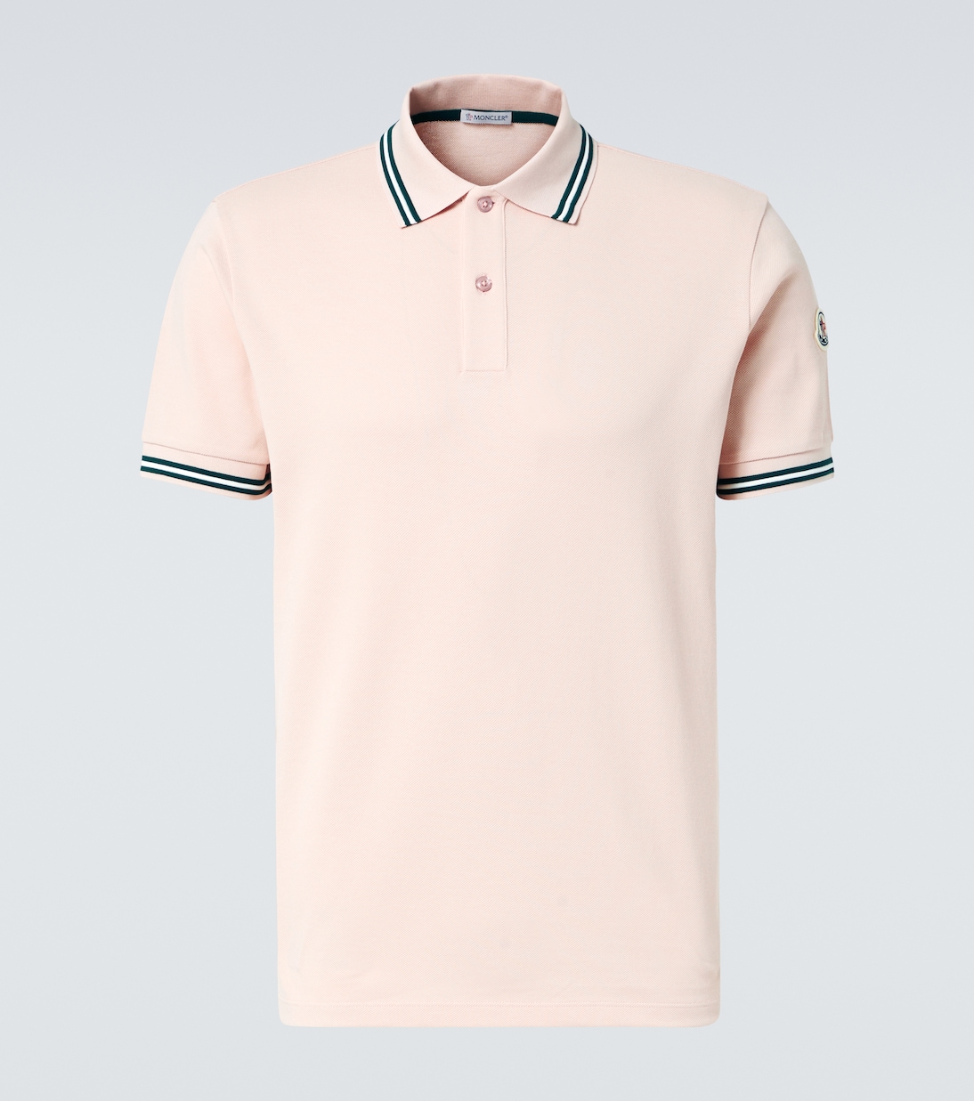 

Хлопковая пике-поло Moncler, Rose Quicksand
