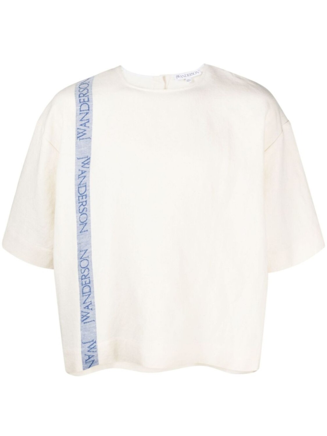 

JW Anderson футболка с логотипом, нейтральный цвет