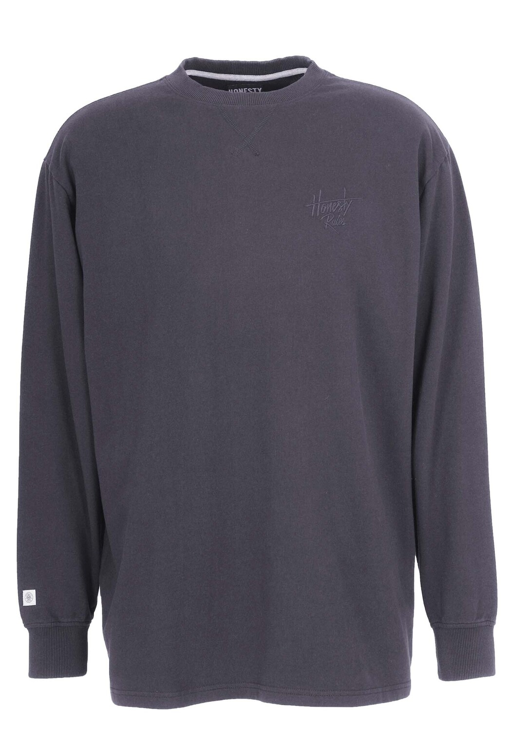 Футболка HONESTY RULES Longsleeves French Terry Signature, серый — фото 3