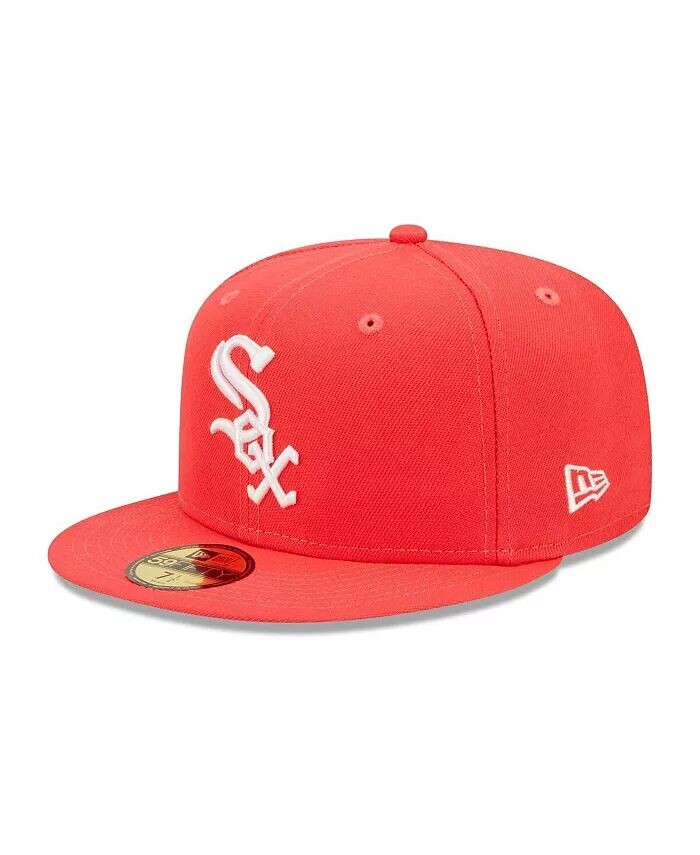 

Мужская приталенная шляпа Red Chicago White Sox Lava Highlighter Logo 59FIFTY New Era