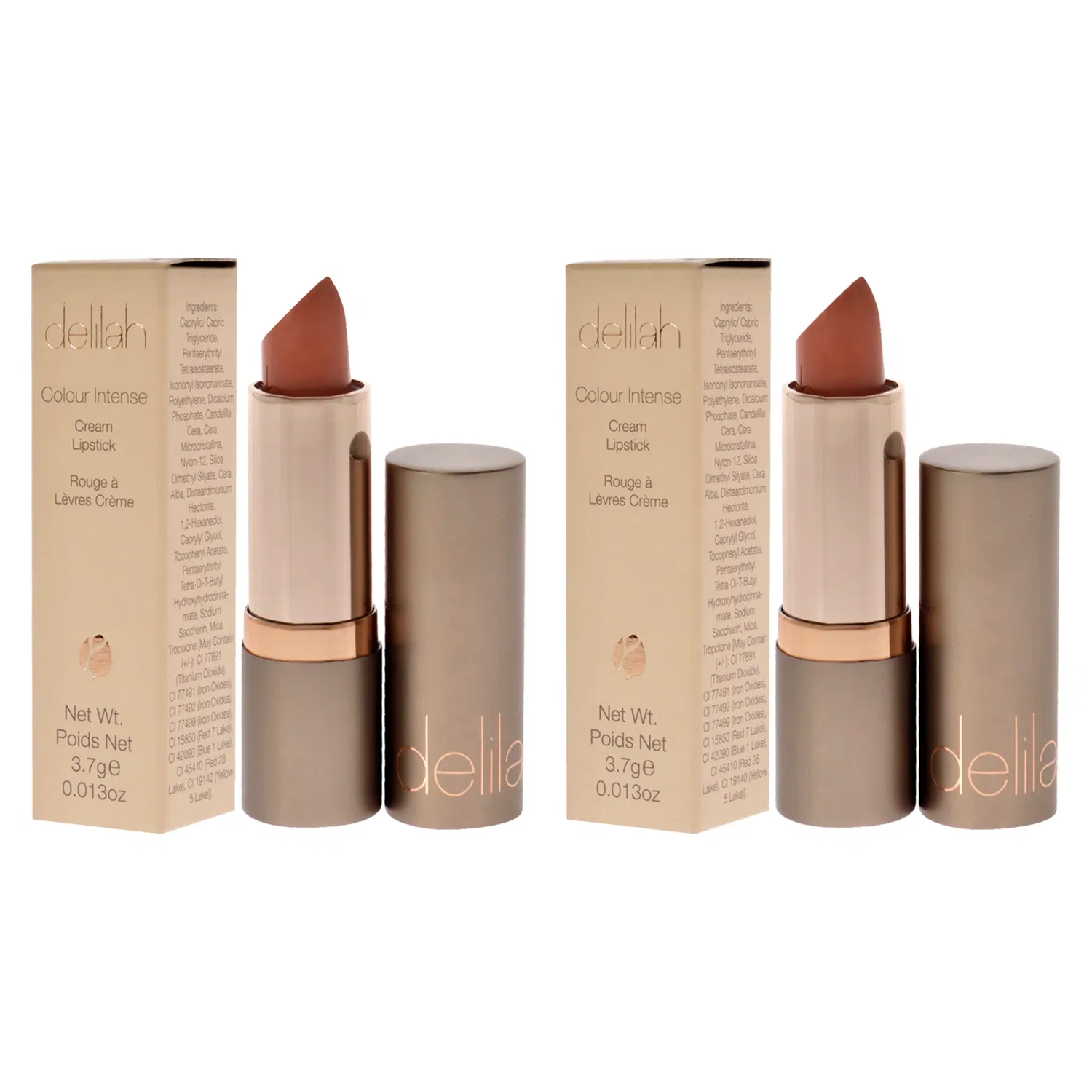 Интенсивная кремовая помада Colour Intense Cream Lipstick - Flirt от Delilah для женщин - 0,13 унции - набор из 2 штук — фото 4