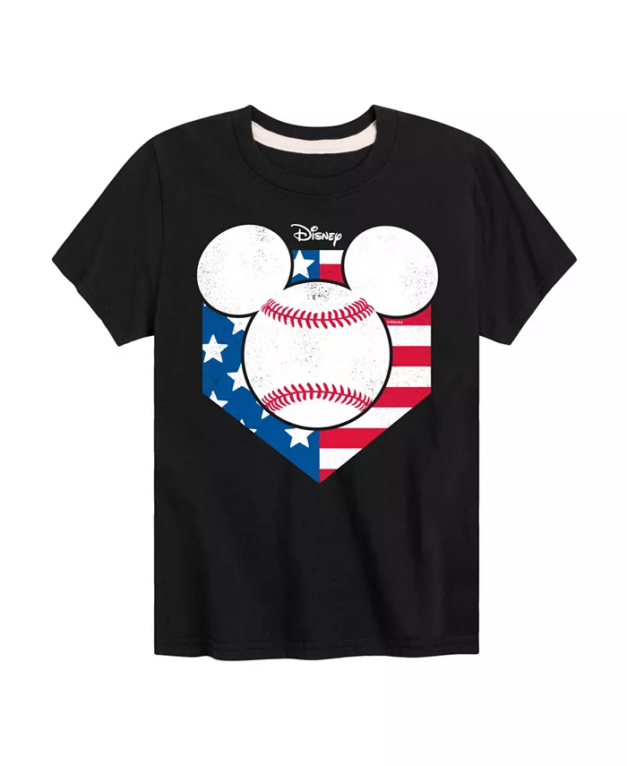 

Футболка для мальчиков с принтом Mickey Baseball Disney, черный
