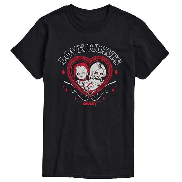 

Футболка с принтом Men's chucky love hurts Licensed Character