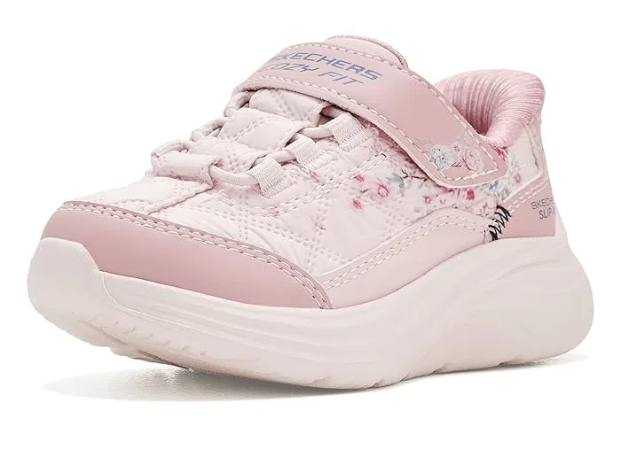 Кроссовки с цветочным принтом Hands Free Slip-Ins-Comfy Sprints SKECHERS KIDS, Rose — фото 2