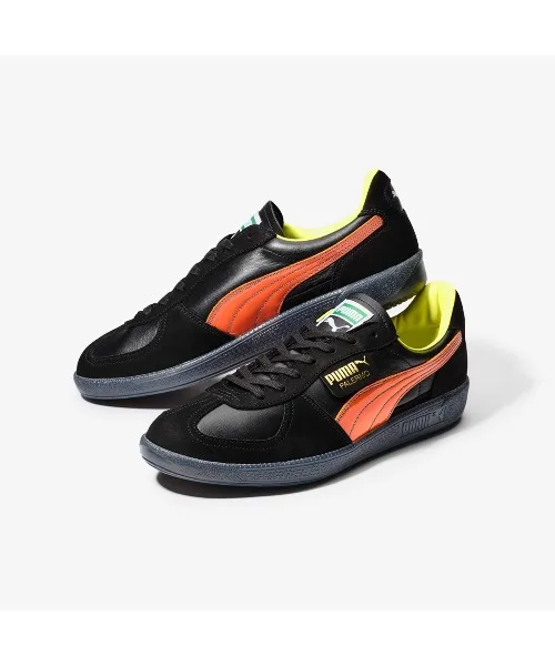 Мужские/женские кроссовки из натуральной кожи PUMA PALERMO MIJ KL SPORT чёрные — фото 2