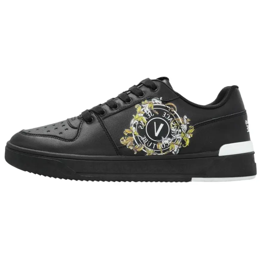 

VERSACE JEANS COUTURE Низкие мужские кроссовки, черные