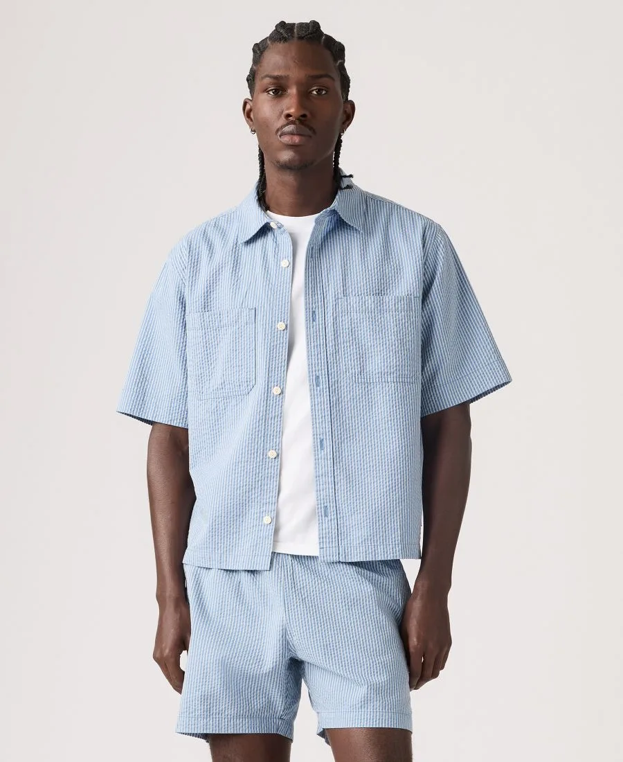 Мужская рубашка свободного кроя с коротким рукавом для механика Levi's, Quiet Harbor