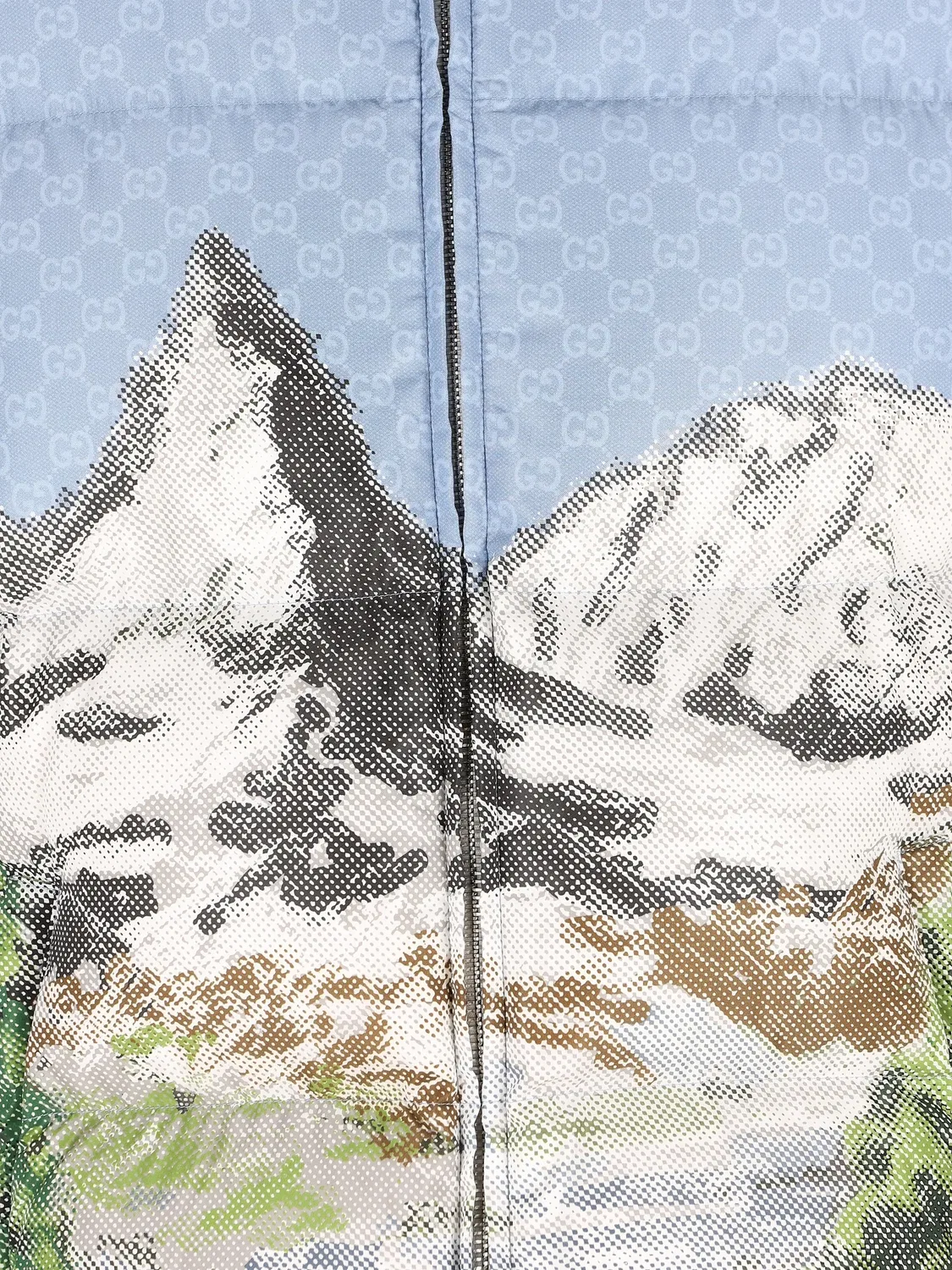 Куртка Alpine Landscape GG Gucci, голубой — фото 3