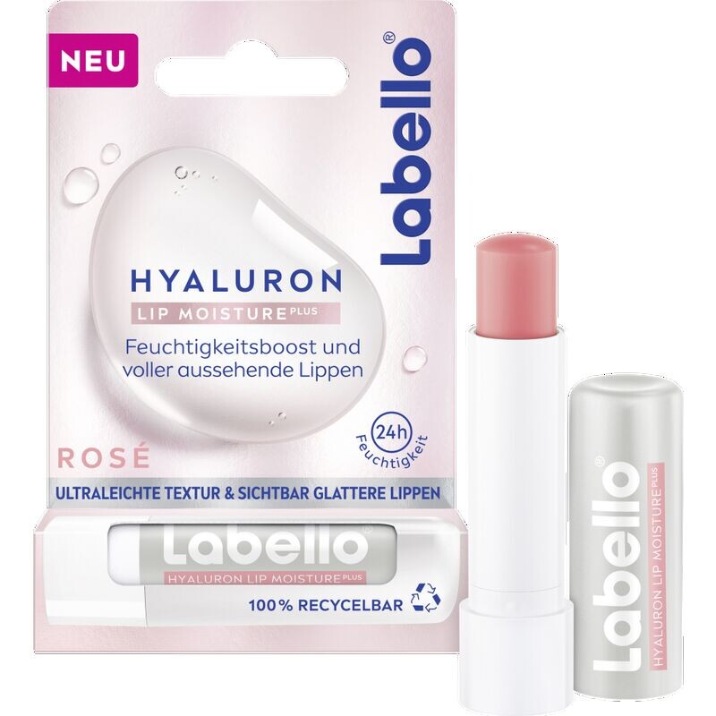 Стик для ухода за губами Hyaluron Lip Moisture розового цвета Labello, 5,2 g — фото 4